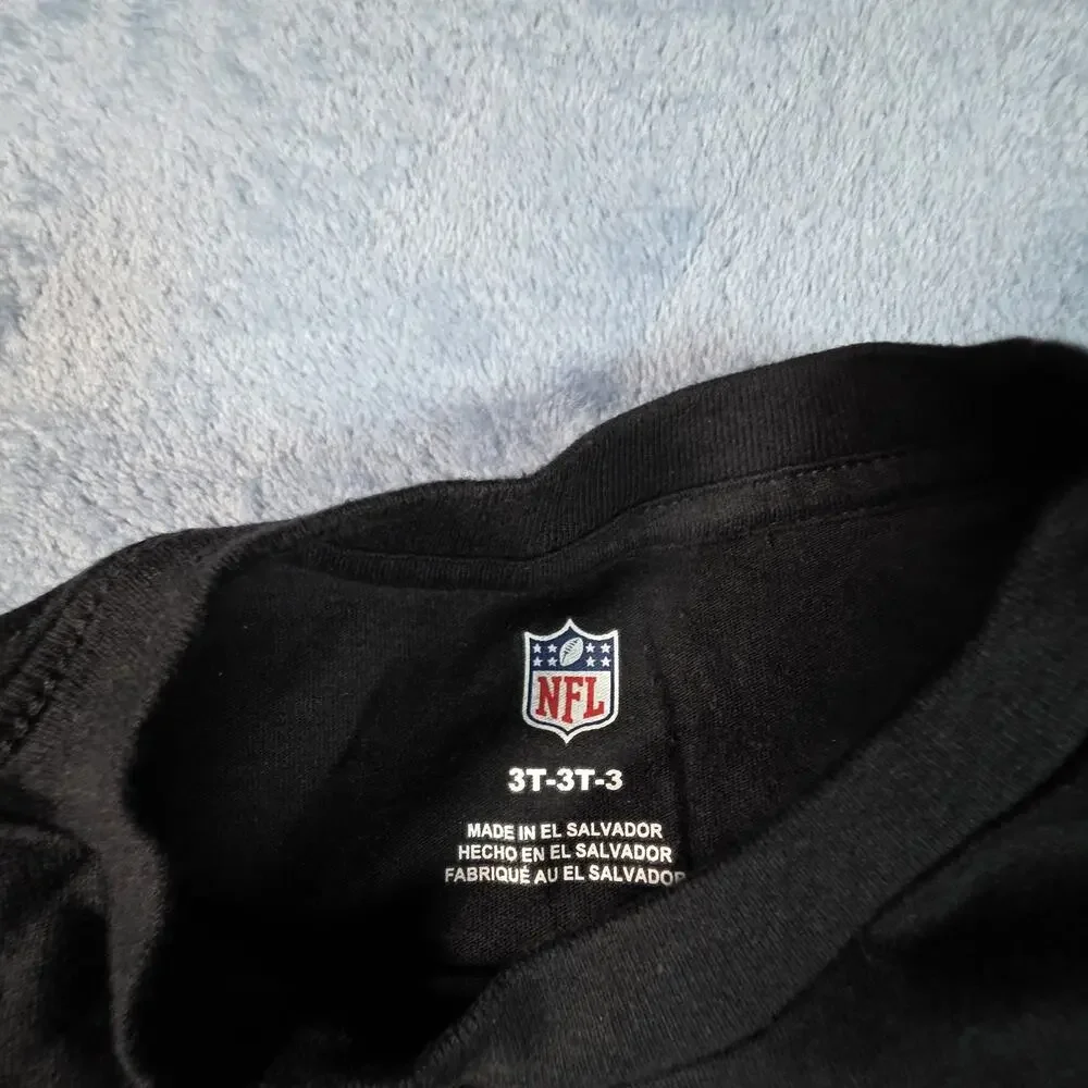 Carolina Panthers NFL Toddler 3T Legendary Graphic Shirt Black NWOT
